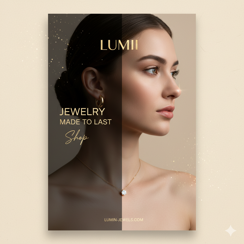 LUMIN E-commerce Jewels Platform Mockup